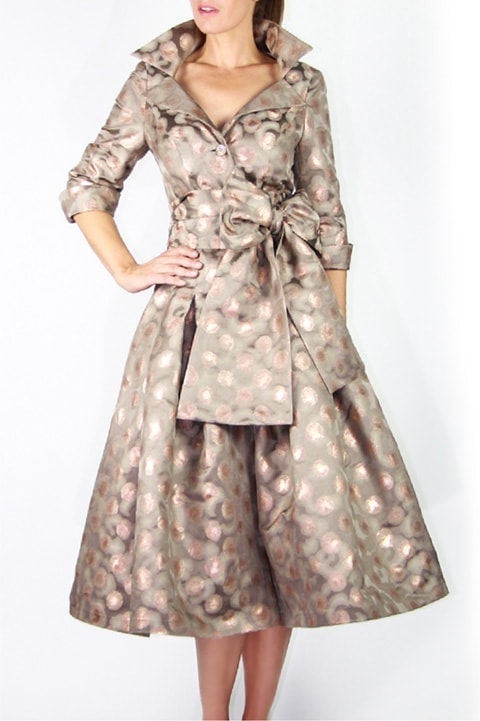 Mocha Brocade Dior Dress