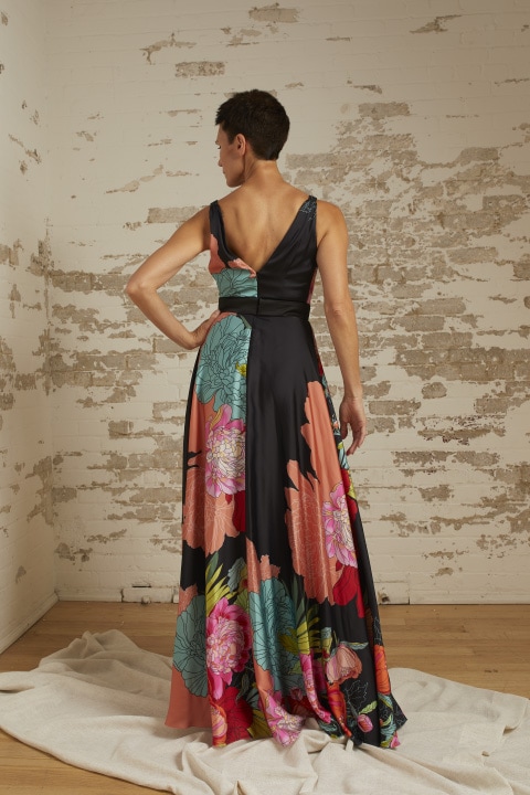 Rose Oversize Floral Gown