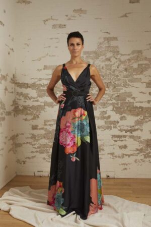 Rose Oversize Floral Gown
