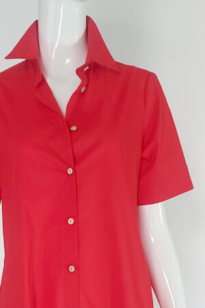 Lucille Cotton A-Line Shirt Dress